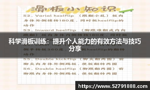 科学滑板训练：提升个人能力的有效方法与技巧分享