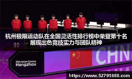 杭州极限运动队在全国灵活性排行榜中荣登第十名展现出色竞技实力与团队精神